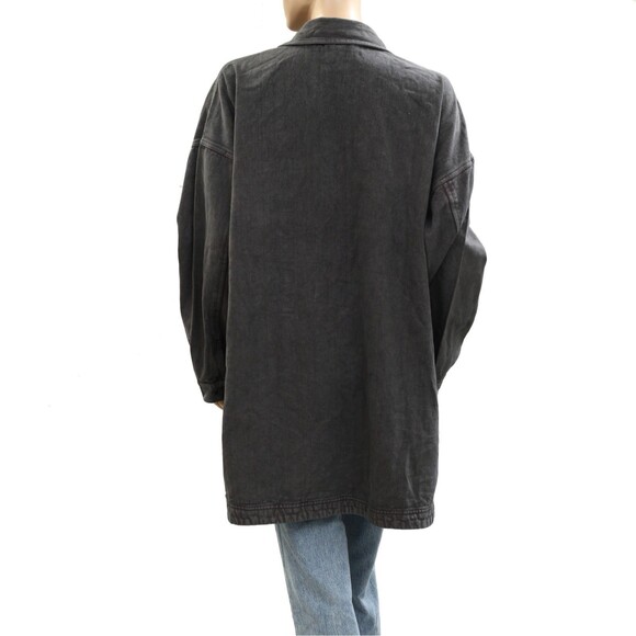 Free People We The Free Madison City Denim Jacket Top Oversized XL New 285605 - Picture 7 of 10
